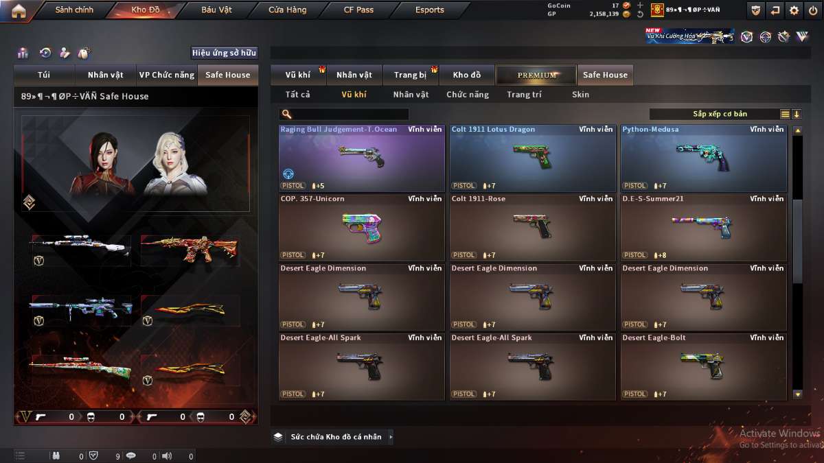 shop acc cf uy tin gia re